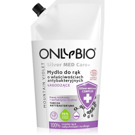 Only Bio Silver Med Care+ Mydło o właściwościach antybakteryjnych nawilżające 500ml Only Bio
