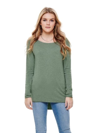 Only cienki sweter przedłużany tył zielony S ONLY