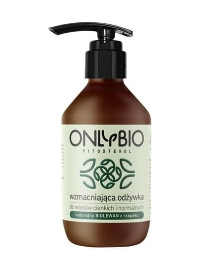 OnlyBio, Fitosterol, odżywka wzmacniająca do włosów cienkich i normalnych z olejem ze słonecznika, 250 ml ONLYBIO