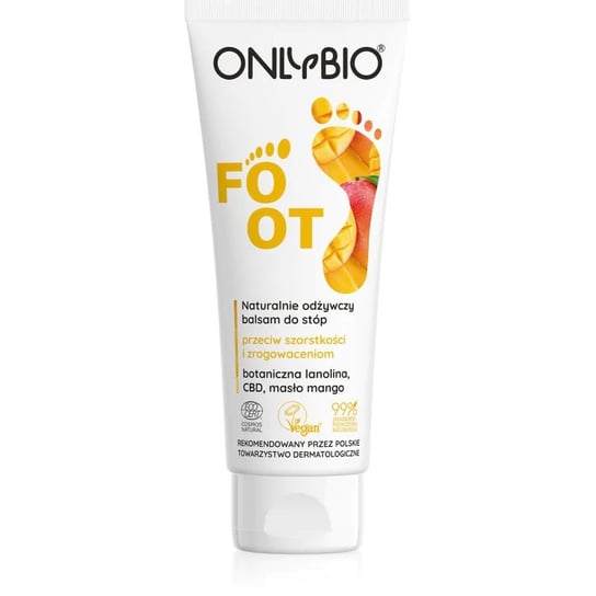 OnlyBio, Foot, naturalnie odżywczy balsam do stóp, 75 ml ONLYBIO