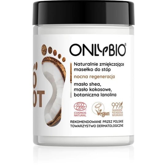 OnlyBio, Foot, naturalnie zmiękczające masełko do stóp, 90 ml ONLYBIO