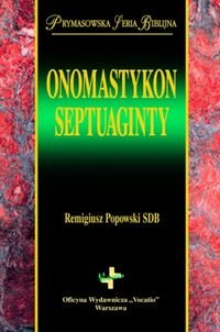 Onomastykon Septuaginty Popowski Remigiusz