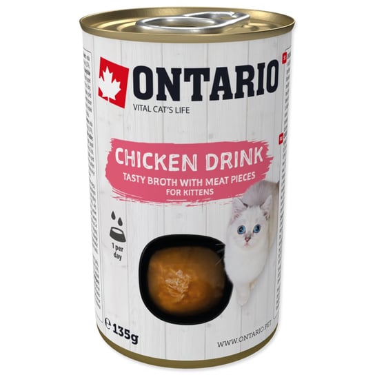 Ontario Chicken Drink Przysmak Dla Kociąt Z Kurczakiem 135g Ontario
