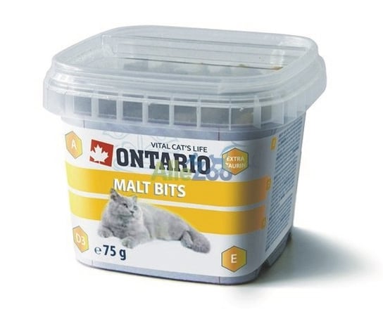 ONTARIO Snack ANTI-HAIRBALL BITS przysmak dla kota 75g Ontario