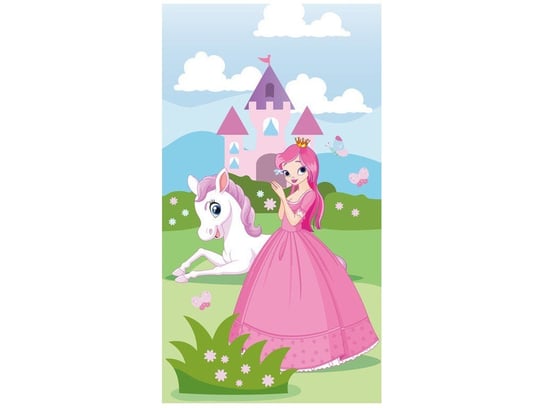 Oobrazy, Fototapeta, Księżniczka w różowej sukience, 110x200 cm Oobrazy