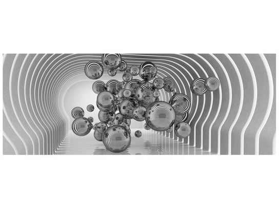 Oobrazy, Fototapeta, Kule w futurystycznym pokoju 3D, 268x100 cm Oobrazy