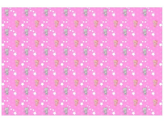 Oobrazy, Fototapeta, Małe kotki na różowym tle, 200x135 cm Oobrazy