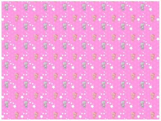 Oobrazy, Fototapeta, Małe kotki na różowym tle, 200x150 cm Oobrazy