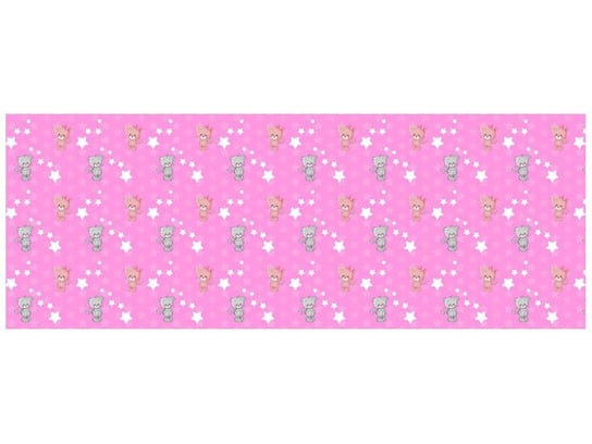 Oobrazy, Fototapeta, Małe kotki na różowym tle, 268x100 cm Oobrazy