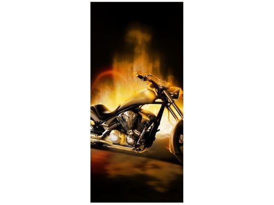 Oobrazy, Fototapeta, Motocykl w ogniu, 95x205 cm Oobrazy