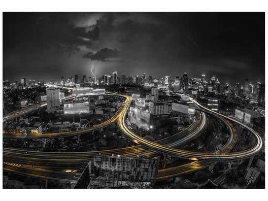 Oobrazy, Fototapeta, Noc w Bangkoku, 200x135 cm Oobrazy