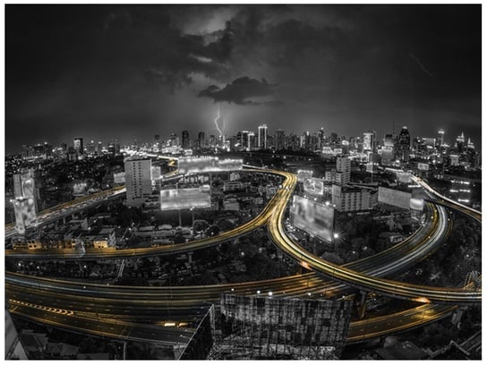 Oobrazy, Fototapeta, Noc w Bangkoku, 200x150 cm Oobrazy