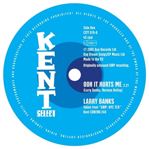 Ooh It Hurts Me / Without Your Love Larry Banks, Bobby Penn