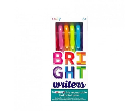 Ooly Długopisy Kolorowe Bright Writers 6 sztuk Ooly