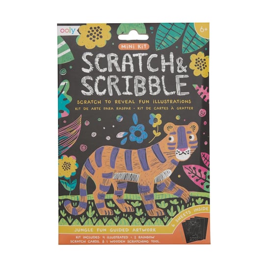 Ooly Zdrapywanki Mini Scratch & Scribble - Wesoła Dżungla Inna marka