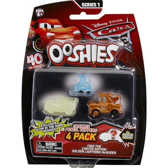 Ooshies, Zestaw 4 figurek Disney Pixar Auta OOSHIES