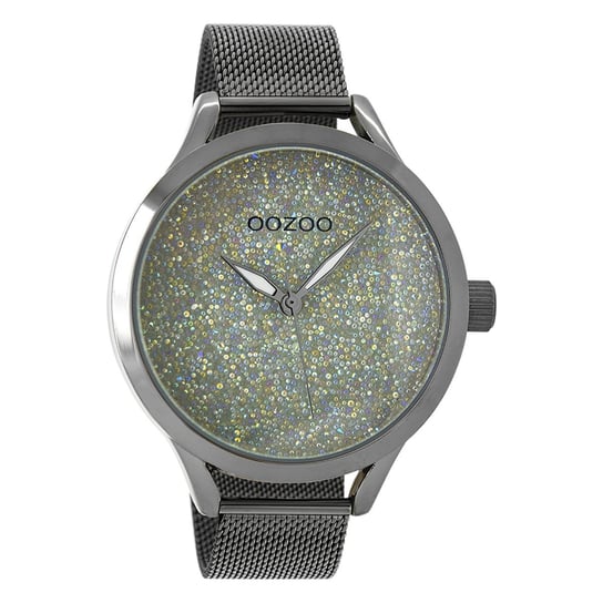 Oozoo damski zegarek na rękę czasomierze analogowy metal tytan ciemnoszary UOC10652 Oozoo