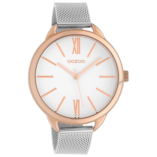 Oozoo damski zegarek na rękę srebrny stalowy C10133 Timepieces damski analogowy zegarek kwarcowy UOC10133 Oozoo