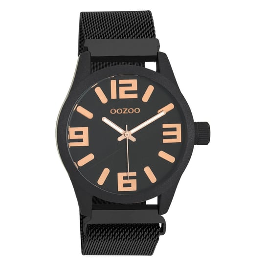 Oozoo damski zegarek na rękę Timepieces Analog Metal czarny UOC10734 Oozoo