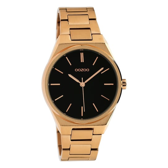 Oozoo Damski zegarek na rękę Timepieces Analog Metal różowe złoto UOC10344 Oozoo