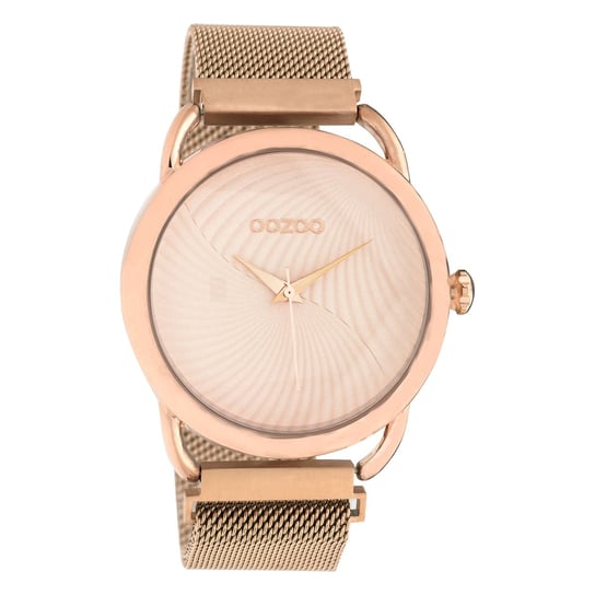 Oozoo Damski zegarek na rękę Timepieces Analog Metal różowe złoto UOC10697 Oozoo