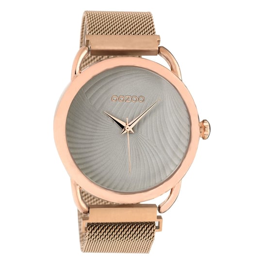 Oozoo Damski zegarek na rękę Timepieces Analog Metal różowe złoto UOC10698 Oozoo