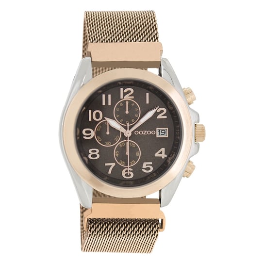 Oozoo damski zegarek na rękę Timepieces Analog Metal różowe złoto UOC10731 Oozoo