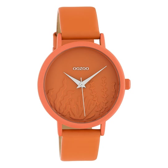 Oozoo damski zegarek na rękę Timepieces Analog skóra pomarańczowy UOC10605 Oozoo