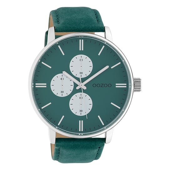 Oozoo Damski zegarek na rękę Timepieces Analog Skóra zielony UOC10313 Oozoo