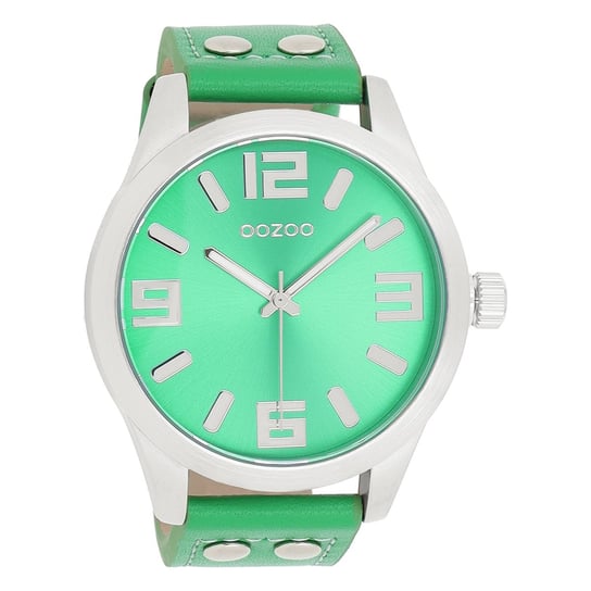 Oozoo damski zegarek na rękę Timepieces Analog skóra zielony UOC1077A Oozoo
