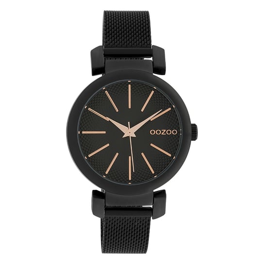 Oozoo Damski zegarek na rękę Timepieces analogowy Metal czarny UOC10131 Oozoo