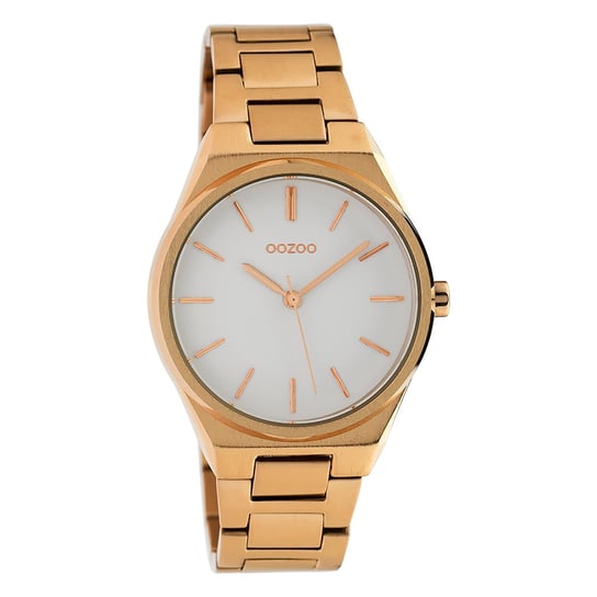 Oozoo Damski zegarek na rękę Timepieces Analogowy Metal różowe złoto UOC10343 Oozoo