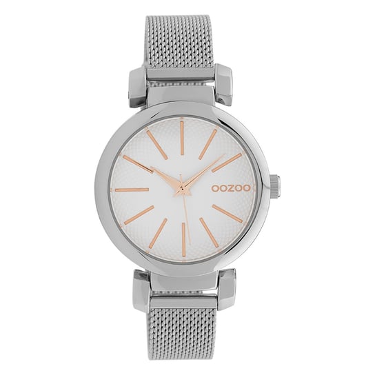 Oozoo damski zegarek na rękę Timepieces analogowy Metal srebrny UOC10128 Oozoo
