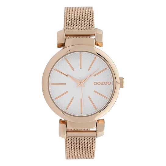 Oozoo damski zegarek na rękę Timepieces analogowy metalowe różowe złoto UOC10127 Oozoo