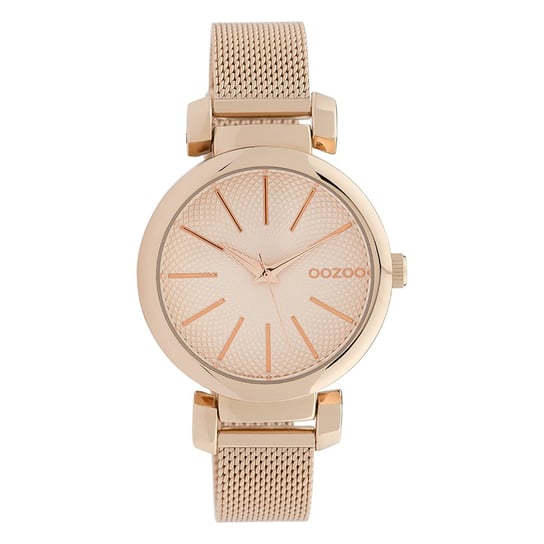 Oozoo damski zegarek na rękę Timepieces analogowy metalowe różowe złoto UOC10129 Oozoo