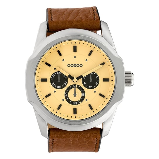 Oozoo Damski zegarek na rękę Timepieces Analogowy Skóra brązowy UOC10316 Oozoo