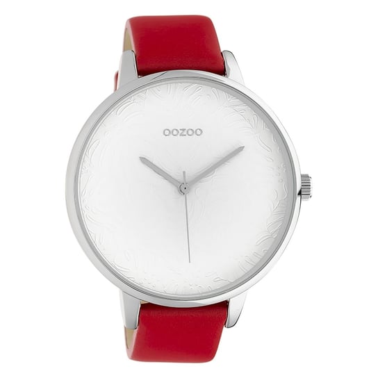 Oozoo damski zegarek na rękę Timepieces analogowy skóra czerwony UOC10570 Oozoo