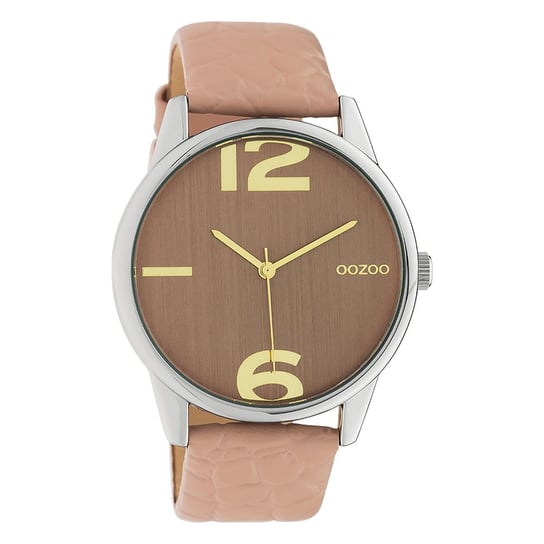 Oozoo damski zegarek na rękę Timepieces analogowy skóra jasnoróżowy UOC10376 Oozoo