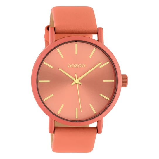 Oozoo damski zegarek na rękę Timepieces analogowy skóra pomarańczowy UOC10447 Oozoo