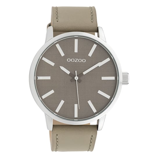 Oozoo Damski zegarek na rękę Timepieces analogowy Skóra taupe hellbraun UOC10032 Oozoo