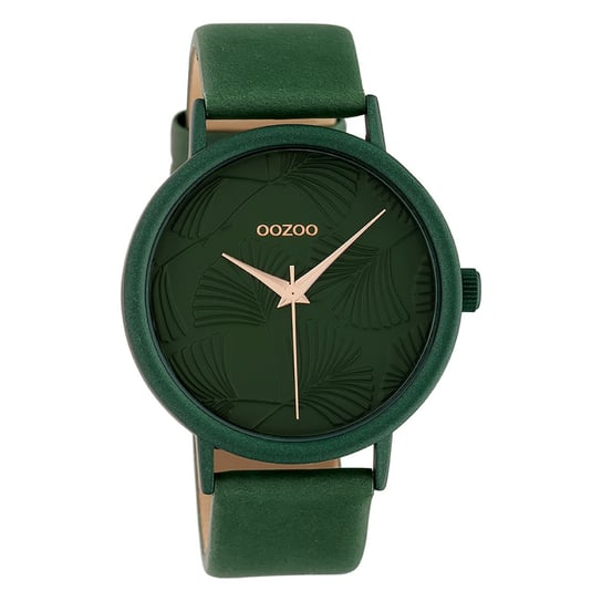 Oozoo damski zegarek na rękę Timepieces analogowy skóra zielony UOC10398 Oozoo