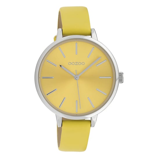 Oozoo Damski zegarek na rękę Timepieces analogowy skóra żółty UOC10256 Oozoo
