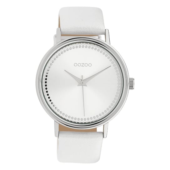 Oozoo damski zegarek na rękę Timepieces analogowy skórzany biały UOC10149 Oozoo