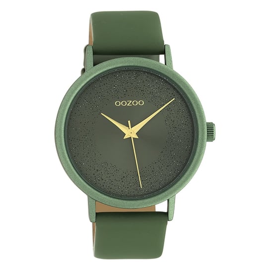 Oozoo damski zegarek na rękę Timepieces analogowy skórzany zielony UOC10582 Oozoo