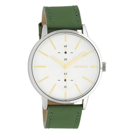 Oozoo damski zegarek na rękę Timepieces analogowy skórzany zielony UOC10586 Oozoo
