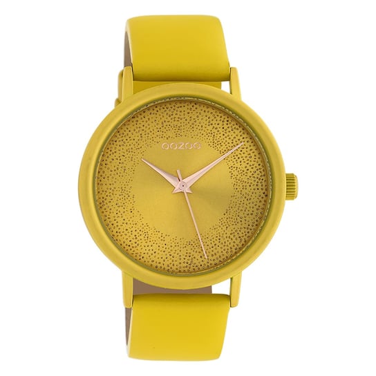 Oozoo damski zegarek na rękę Timepieces analogowy skórzany żółty UOC10577 Oozoo