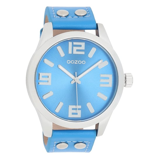 Oozoo damski zegarek na rękę Timepieces Analogue Leather niebieski UOC1076A Oozoo