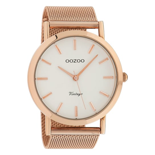 Oozoo damski zegarek na rękę Timepieces Analogue Metal różowe złoto UOC9997A Oozoo