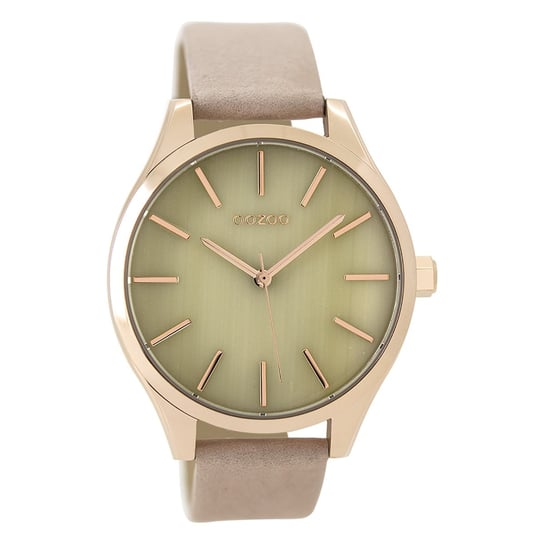 Oozoo damski zegarek na rękę timepieces analogue skóra beżowy uoc9502a Oozoo