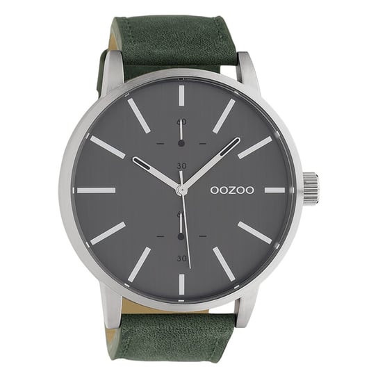 Oozoo damski zegarek na rękę Timepieces skórzany pasek szary, zielony UOC10500 Oozoo